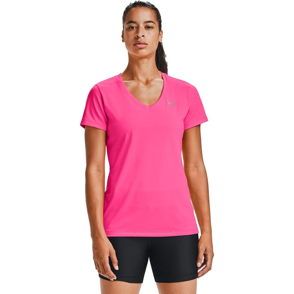 Under Armour Women's Bright Pink Short Sleeve Tee